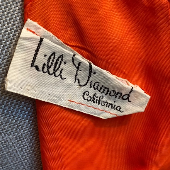 FUN VINTAGE LILLI DIAMOND Gown w Ostrich Feathers - Picture 8 of 16